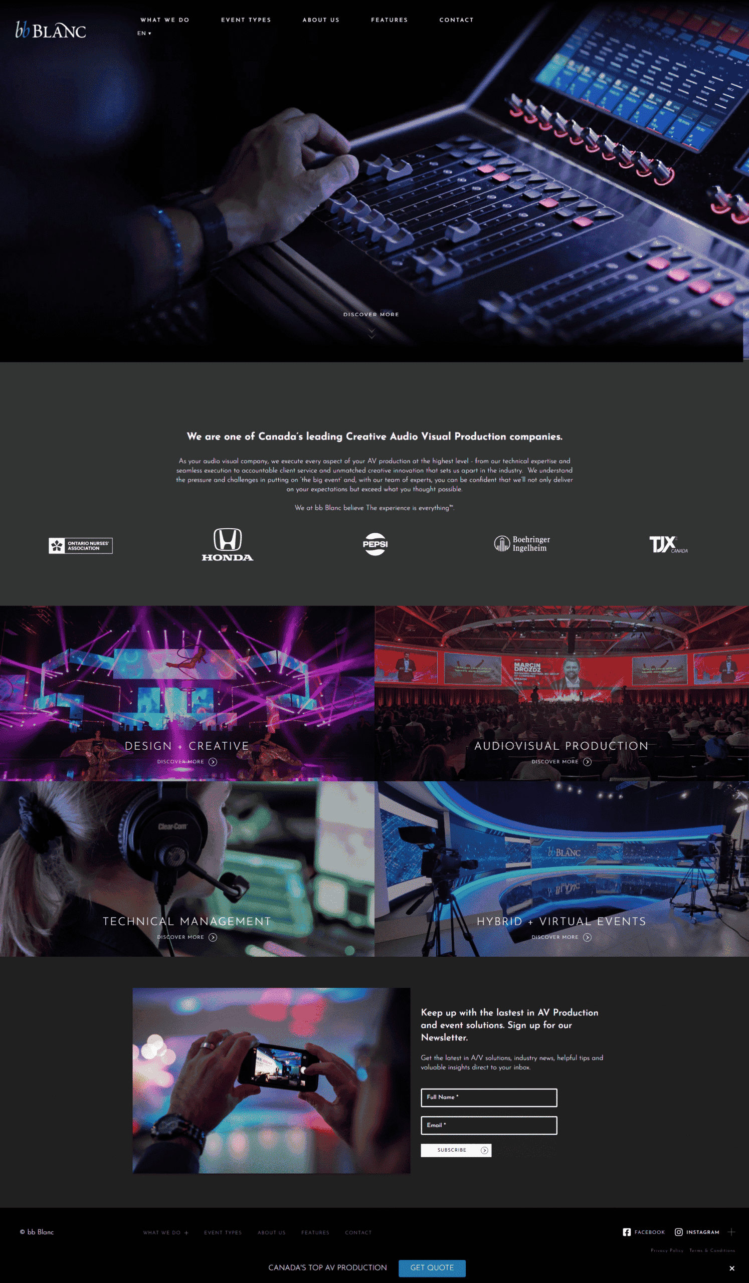 bbblance hubSpot website